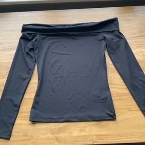 H&M off the shoulder long sleeve shirt